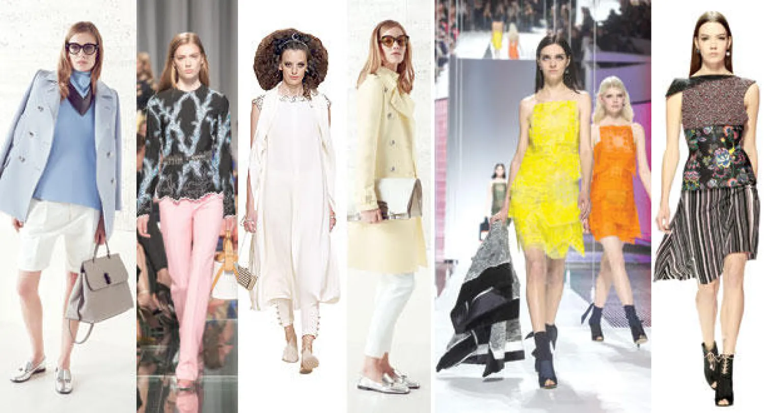 من عرض ديور في بروكلين بنيويورك  -  من عرض «ديور» في بروكلين بنيويورك  -  من عرض شانيل الذي أقيم في دبي  -  من عرض لوي فويتون في موناكو  -  غوتشي وعرض مصور في نيويورك