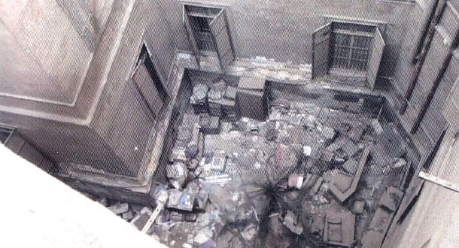 لقطات لعمل الفنانة هدى لطفي الفائزة بالجائزة الكبرى للبينالي