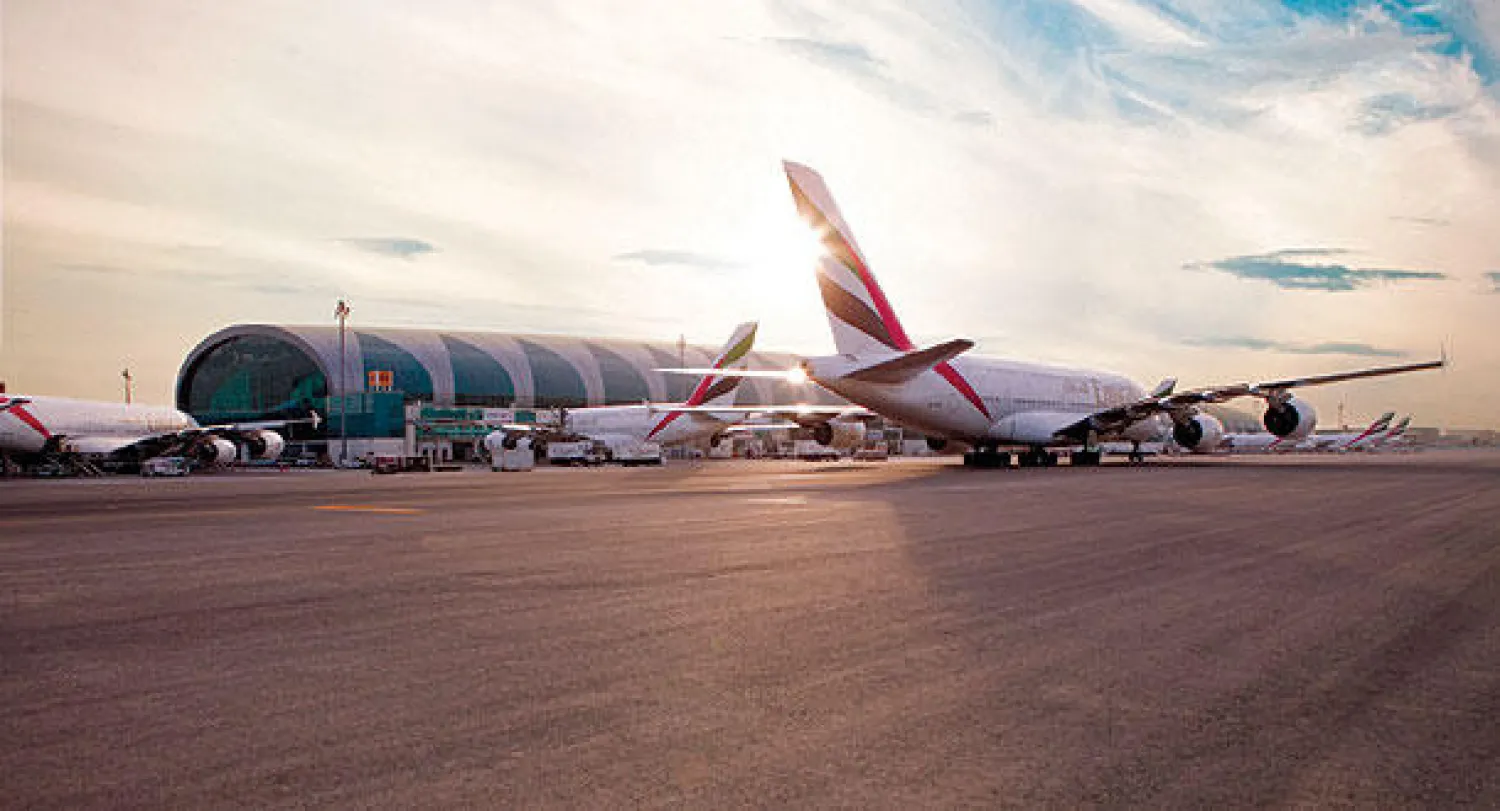 جانب من مطار دبي («الشرق الأوسط»)