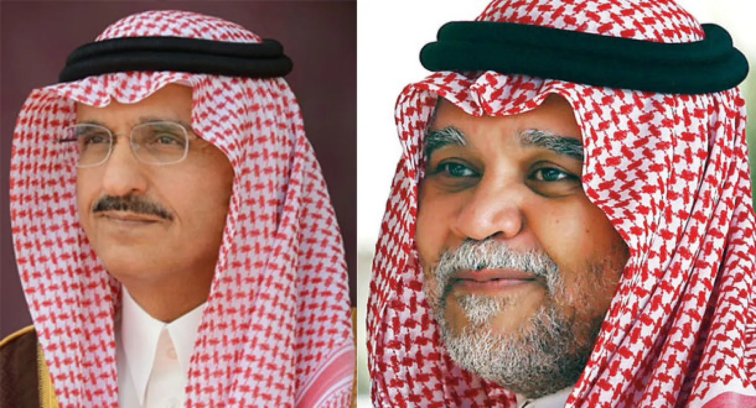 أمران ملكيان بتعيين الأمير بندر بن سلطان مستشارا ومبعوثا خاصا لخادم الحرمين والأمير خالد بن بندر رئيسا للاستخبارات