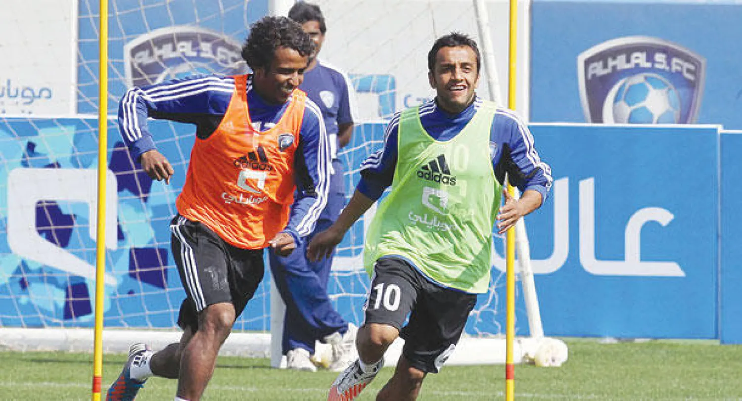 جانب من تدريبات الهلال الأخيره قبل السفر إلى أوروبا