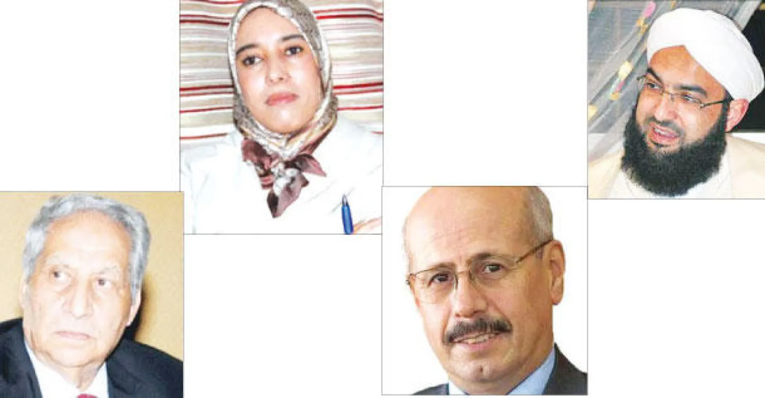 (من اليمين الى اليسار) حسن الكتاني،  محمد كرين،  آمنة ماء العينين،  محمد خليدي