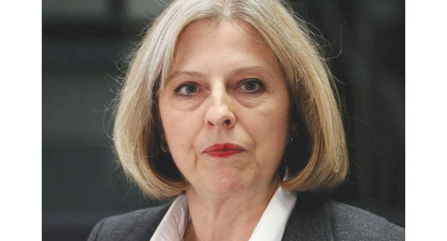 وزيرة الداخلية البريطانية  تريزا ماي