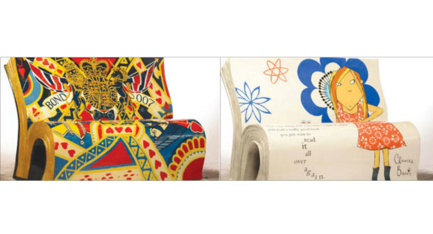 مقعد مستوحى من سلسلتها المسماة «كلاريس بين»  و مقعد جميس بوند