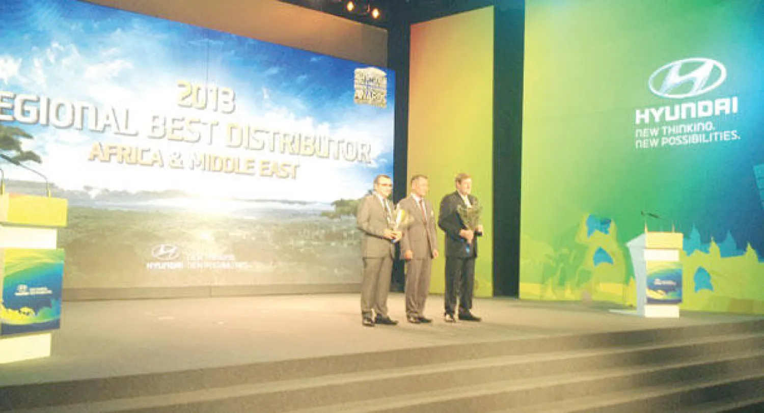 «الناغي للسيارات» أفضل موزع «هيونداي» في الشرق الأوسط وأفريقيا 2013
