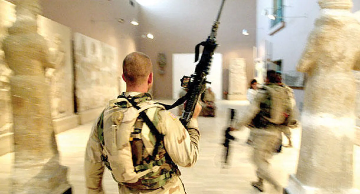 العمليات المسلحة تضر بالآثار (أ.ف.ب)