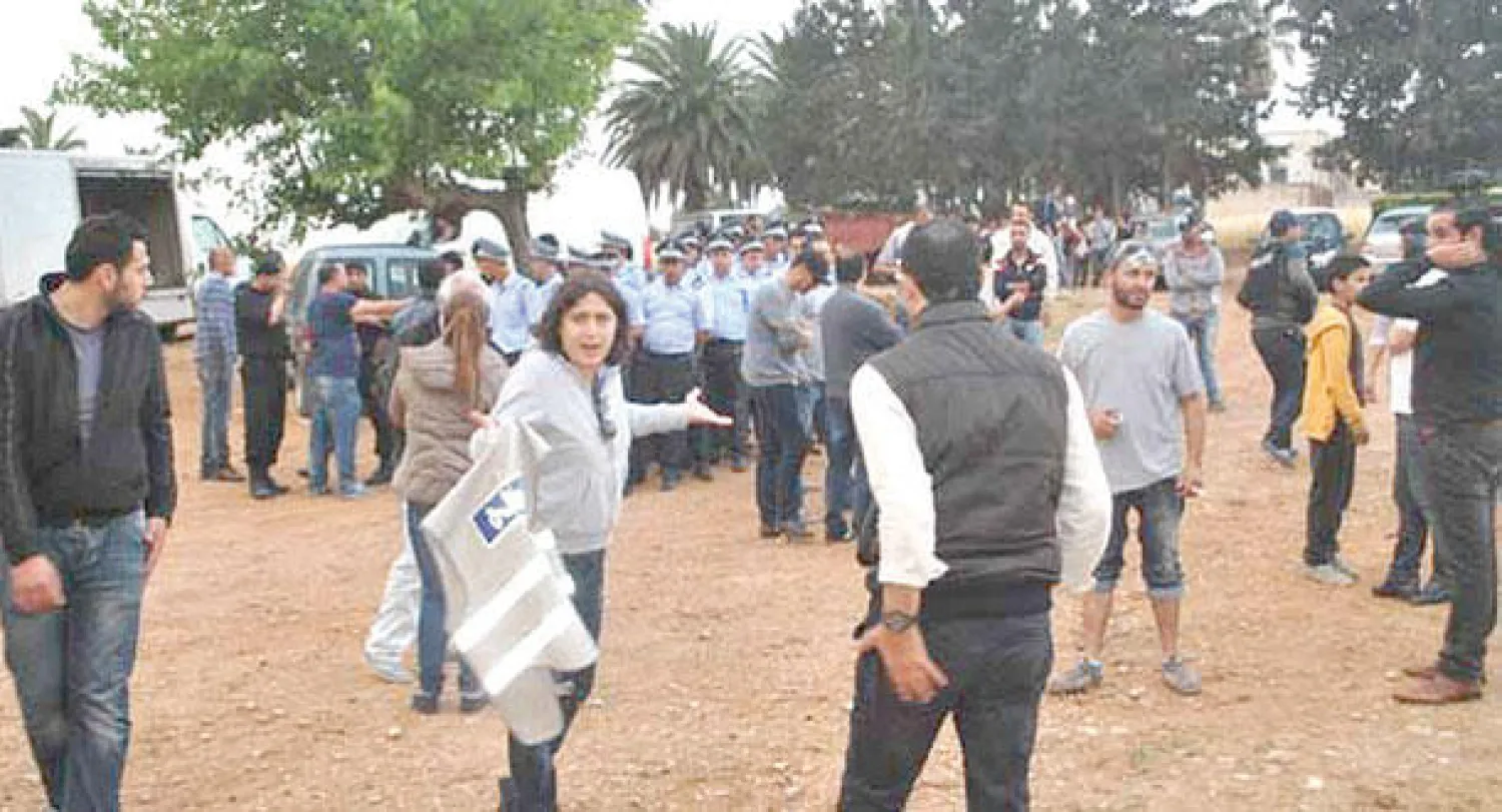 مشهد خلال تصوير مسلسل «ناعورة الهواء»