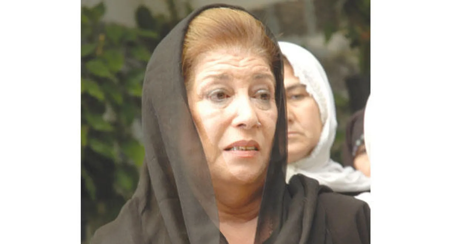 الفنانة السورية منى واصف في أحد أدوارها التلفزيونية