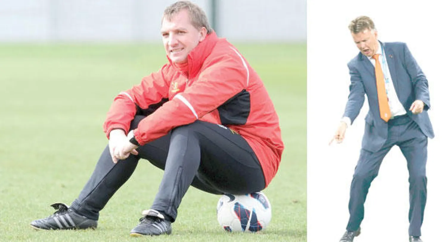 فان غال وتوقعات بمهمة صعبة في الدوري الإنجليزي (رويترز)   -  رودجرز بدأ حرب التصريحات على الوافد الجديد