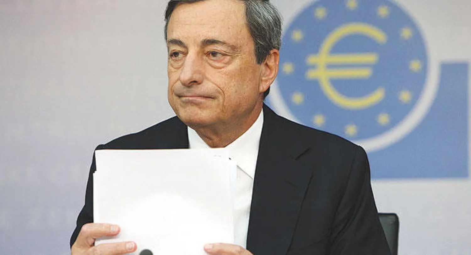 رئيس البنك المركزي الأوروبي ماريو دراغي (أ.ف.ب)