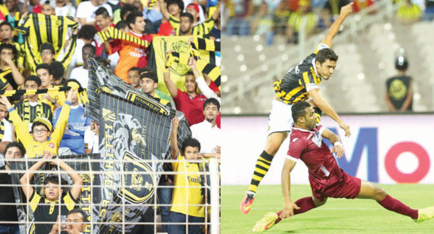 البرازيلي ماركينهو نال إشادات واسعة من الاتحاديين بعد هدفه المثير في الفيصلي  -  جماهير الاتحاد وضعت محترفي الفريق الجدد تحت المجهر مع أول مواجهة في الموسم (تصوير: عدنان مهدلي)