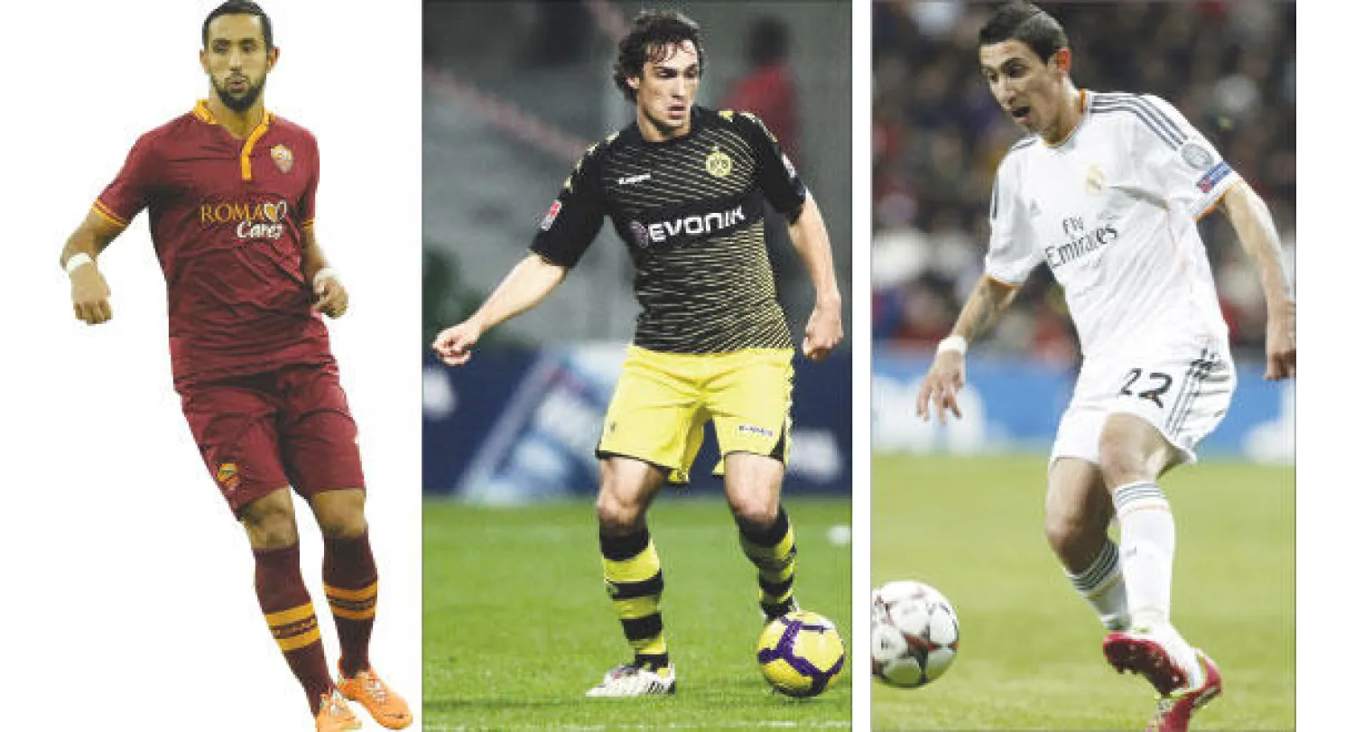 الأرجنتيني دي ماريا  -  الألماني هوميلس  -  المغربي بنعطية