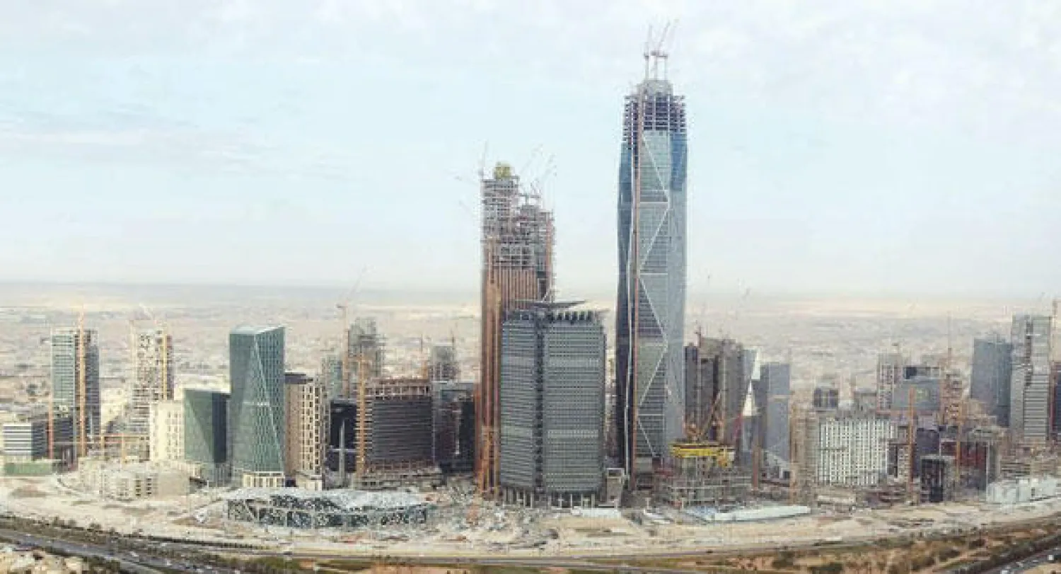 مركز الملك عبد الله المالي أحد أهم المشاريع في العاصمة الرياض (تصوير: خالد الخميس)