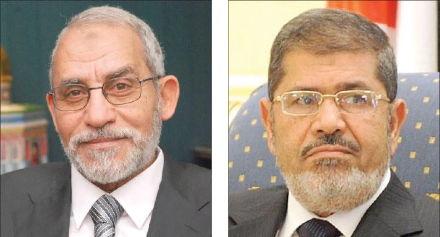 محمد مرسي و محمد بديع