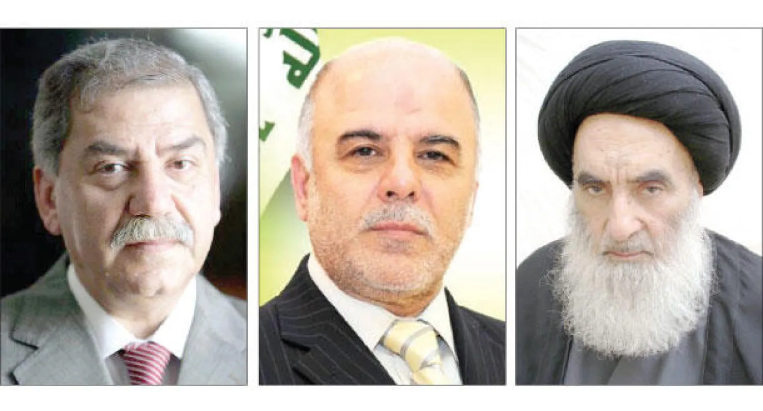 علي السيستاني، حيدر العبادي، مثال الآلوسي