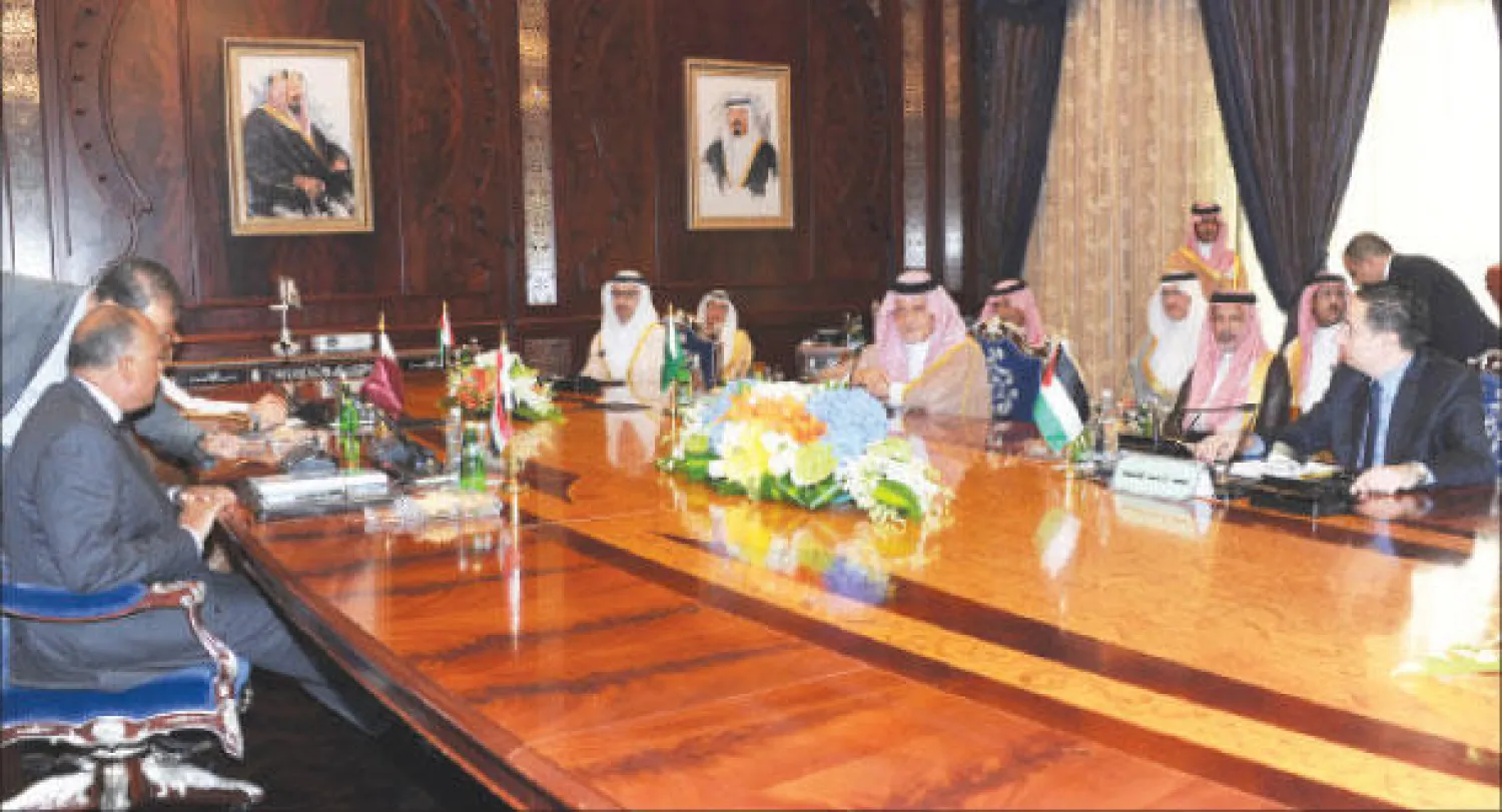 جانب من اجتماع مجموعة الاتصال الدولية بالشأن السوري برئاسة الأمير سعود الفيصل (واس)