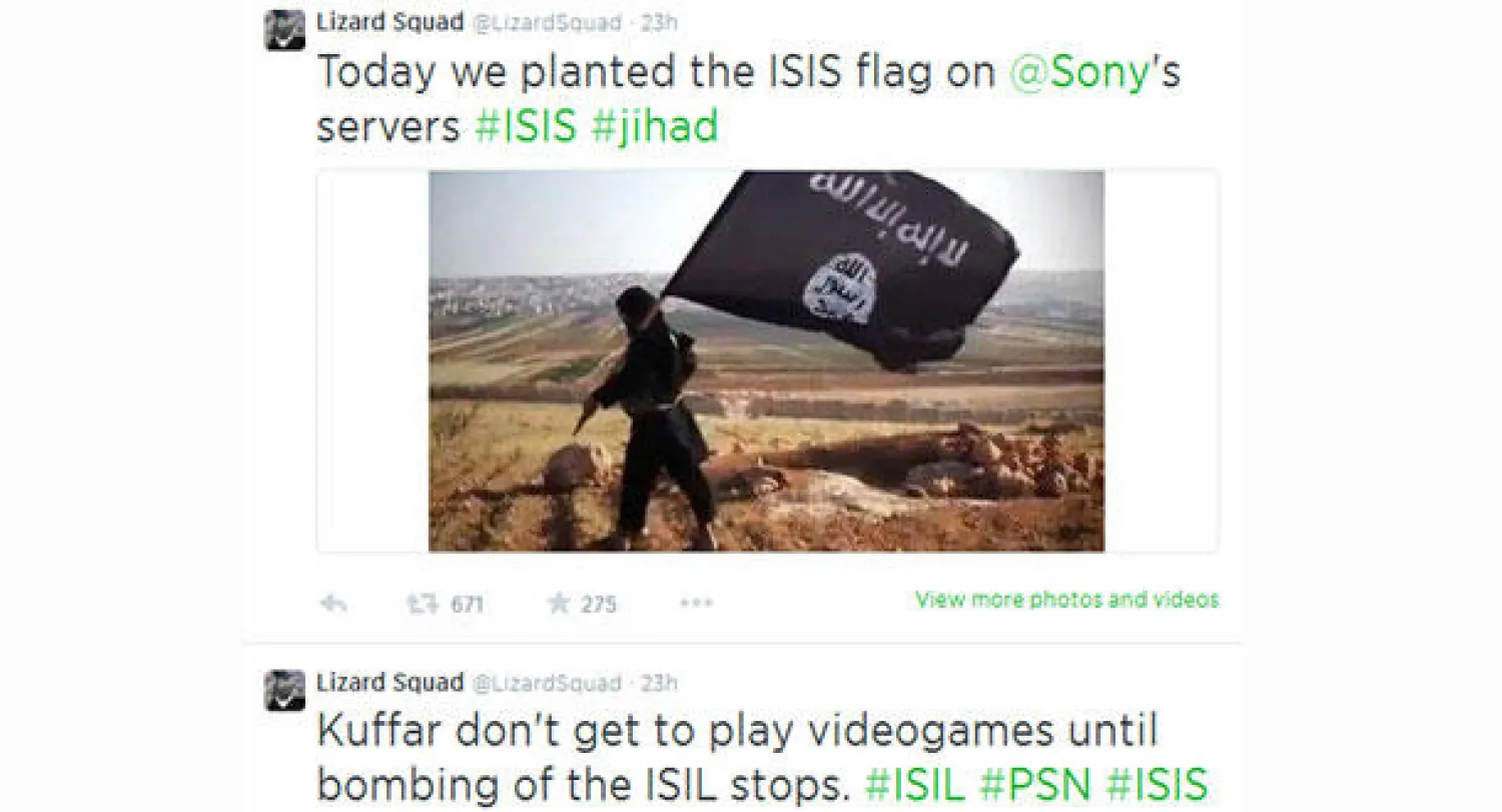 «ليزارد سكواد» تربط هجومها على بلاي ستيشن بوقف قصف «داعش»