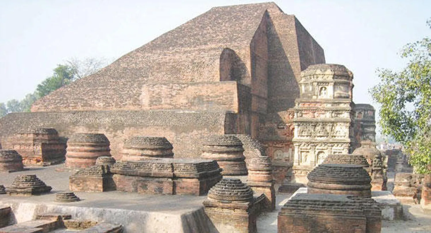 بقايا جامعة نالاندا القديمة