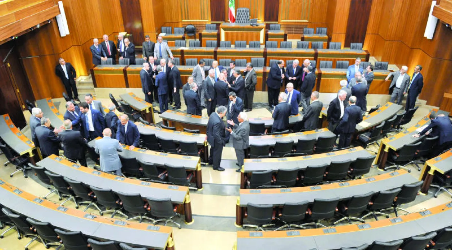جانب من احدى الجلسات السابقة للبرلمان اللبناني  (إ.ب.أ)