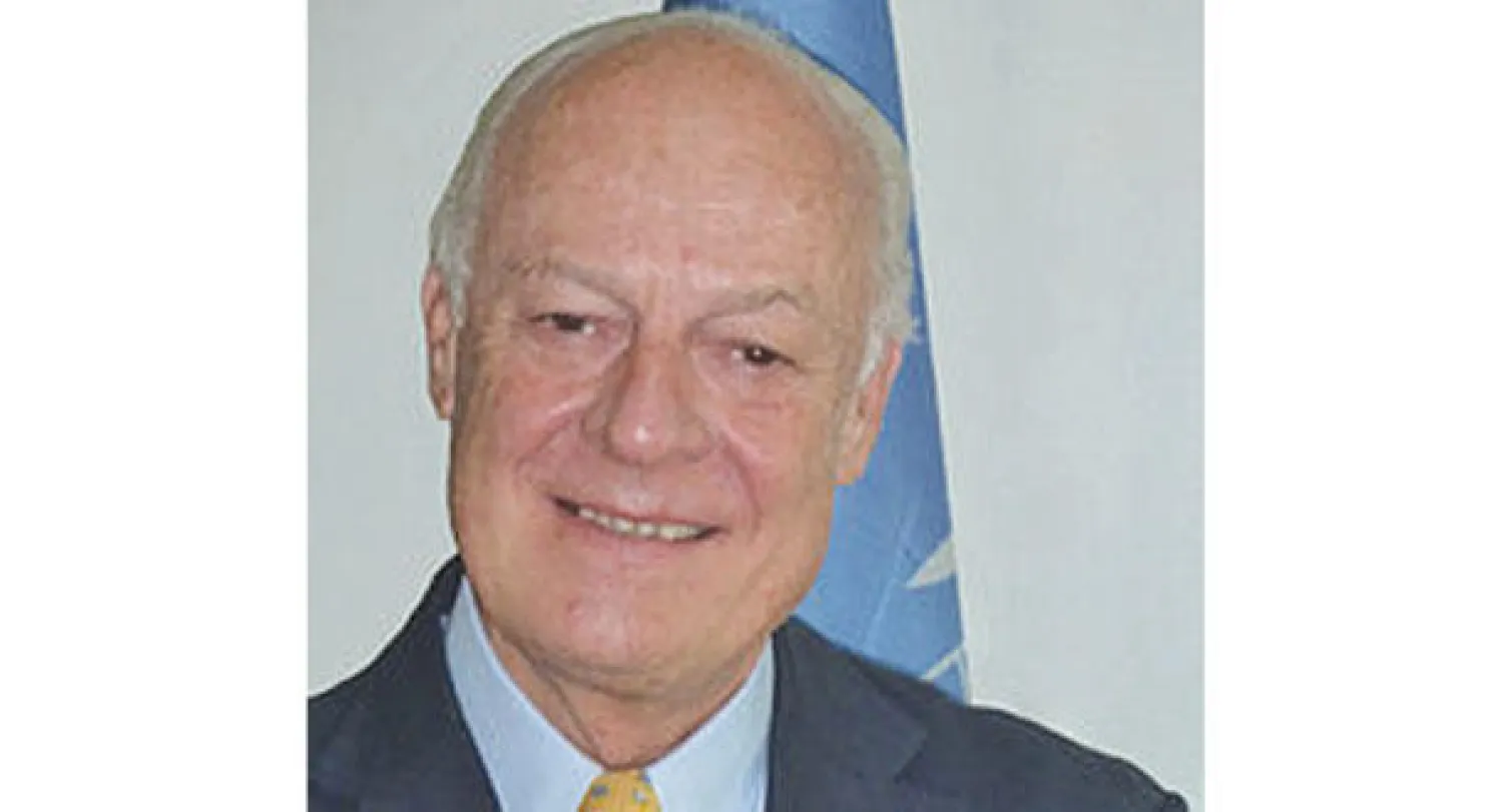 ستيفان دي ميستورا مبعوث الأمم المتحدة الجديد الى سوريا