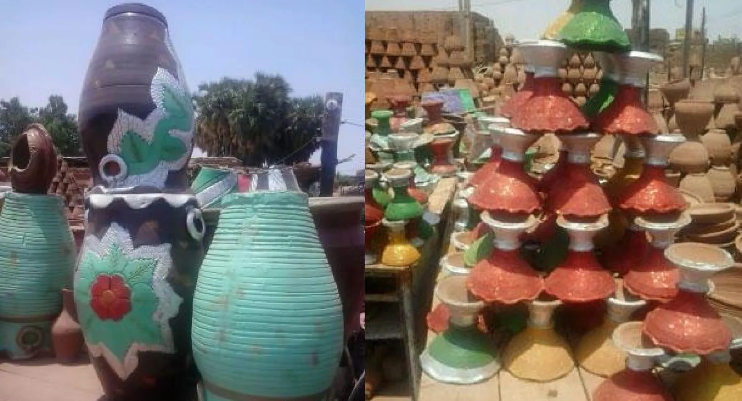 فخار مصنوع من طمي النيل  -  الفخار يحافظ على الهوية التراثية