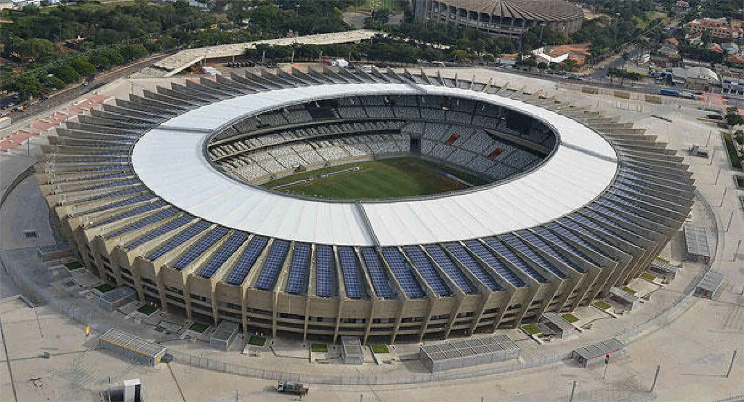 ملعب برازيلي ينتج طاقة ذاتية