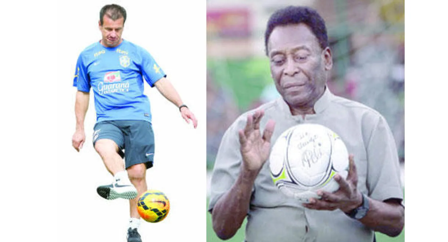 بيليه  -  دونغا حقق انتصارين في بداية مشواره مدربا للبرازيل (إ.ب.أ)