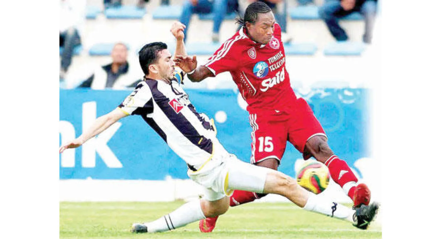 من إحدى مباريات الدوري التونسي