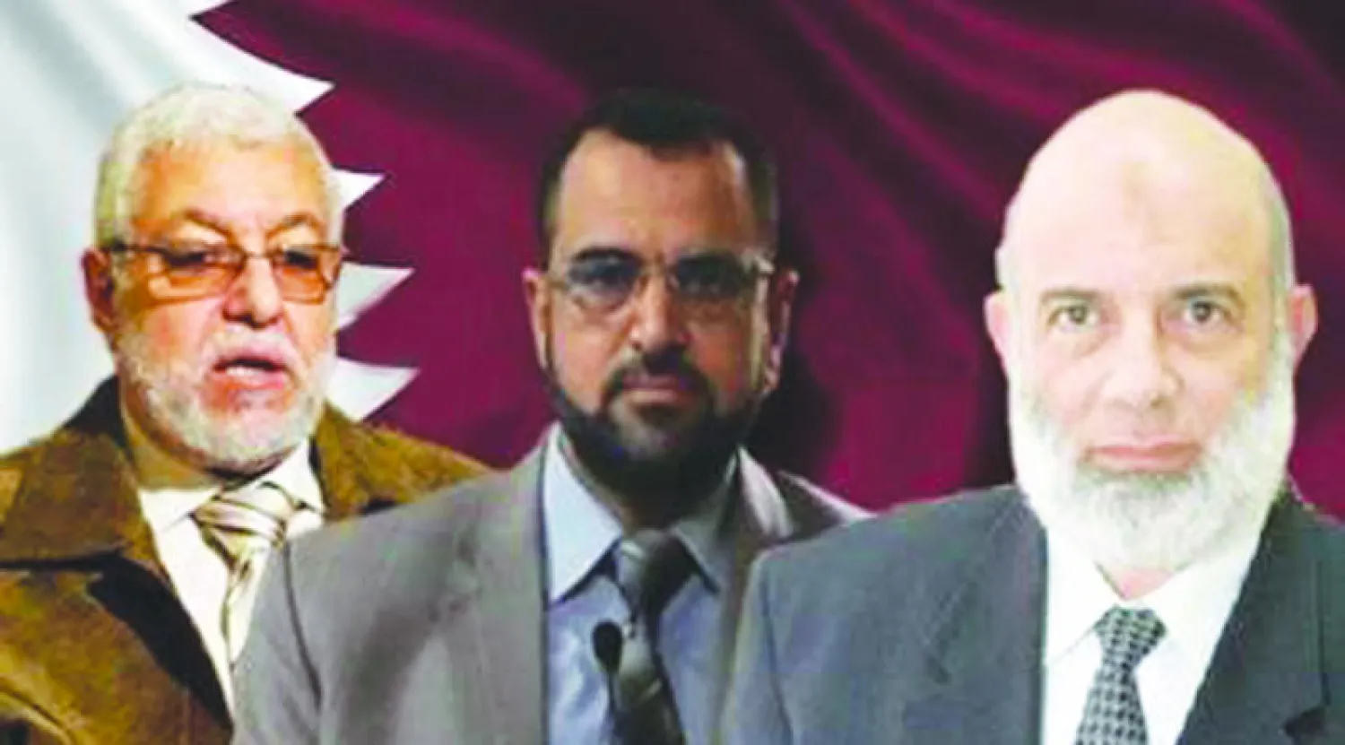 ثلاثة ممن شملهم قرار الإبعاد من قطر وهم على التوالي: الداعية وجدي غنيم، وجمال عبد الستار، ومحمود حسين الأمين العام للجماعة