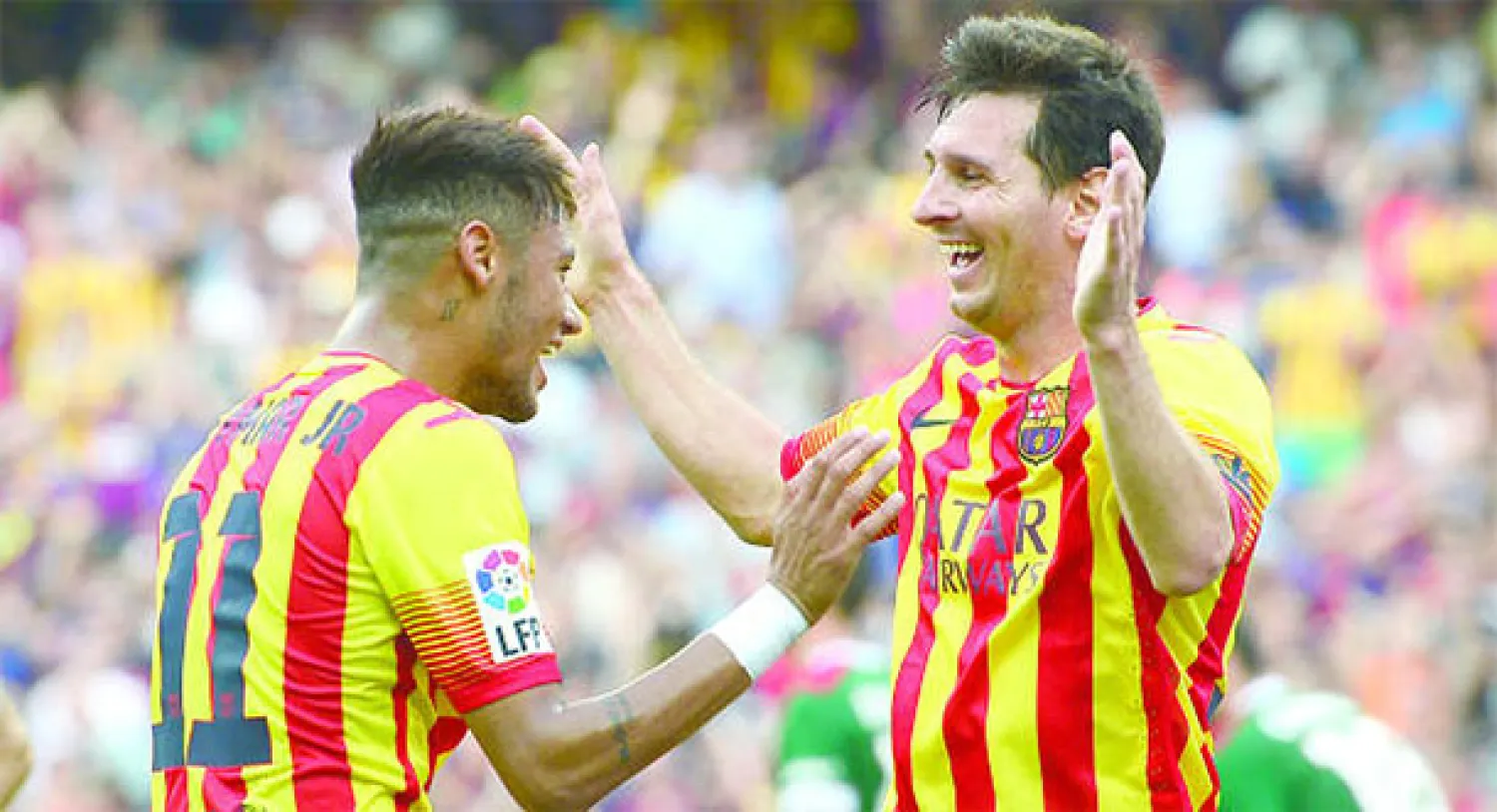 ميسي ونيمار وتعاون مثمر (أ.ب)