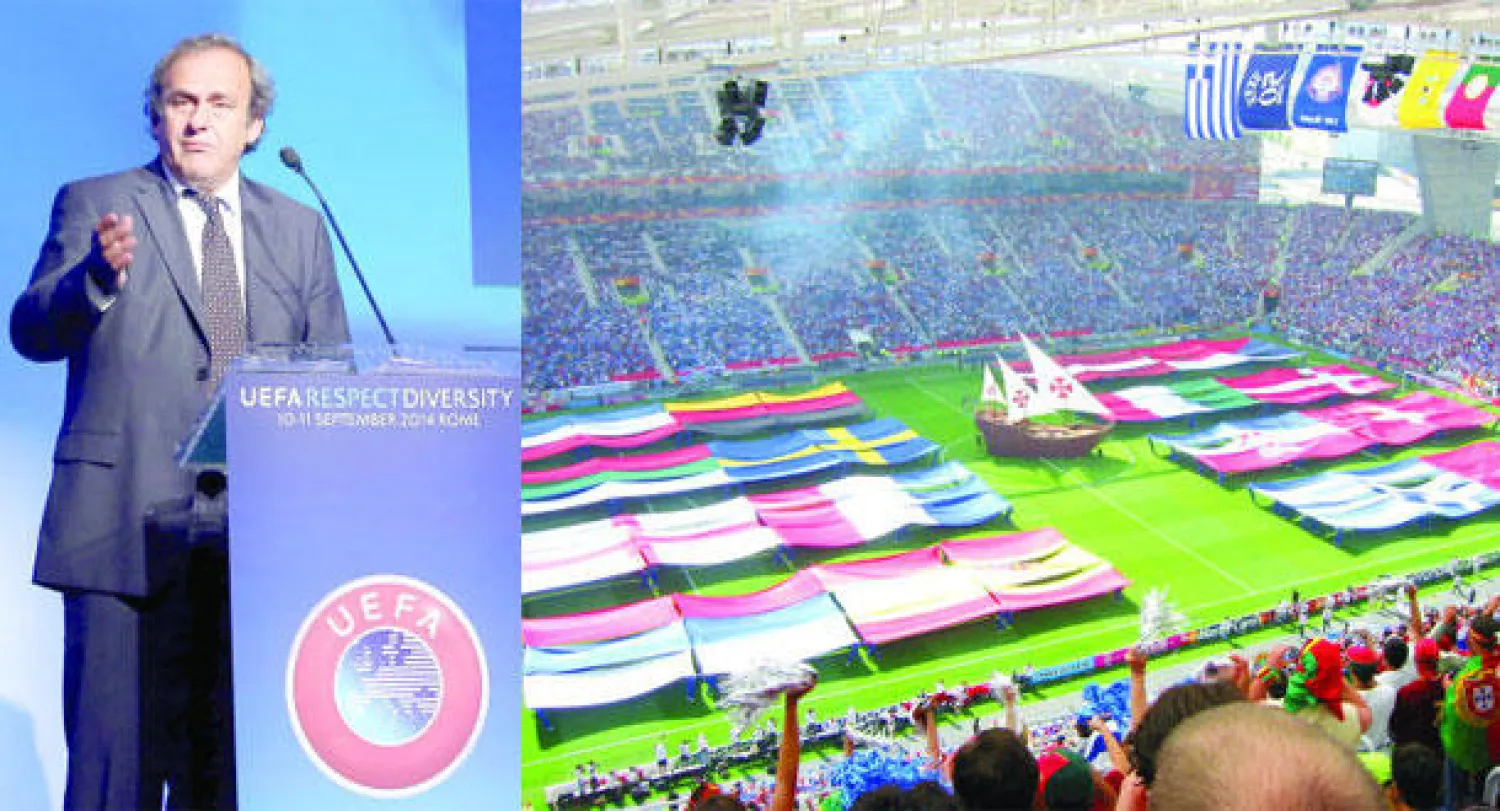 بطولة يورو 2020 ستنظم في 13 دولة  -  بلاتيني رئيس الاتحاد الأوروبي