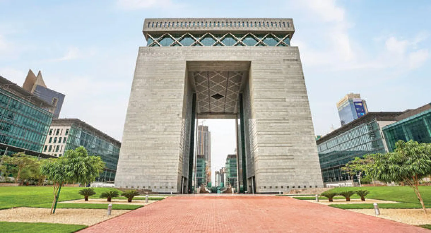 المركز المالي في مدينة دبي («الشرق الأوسط»)