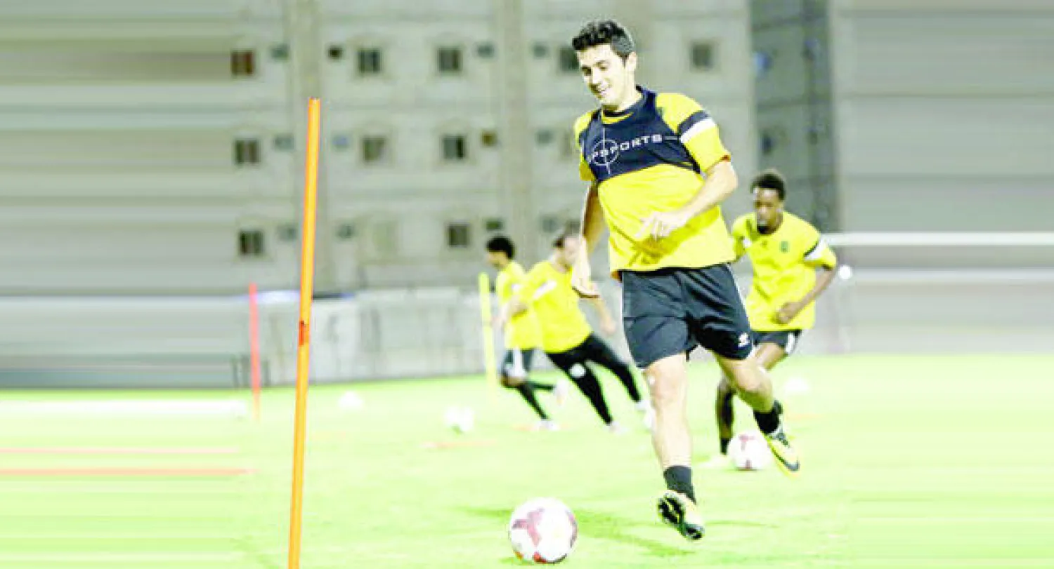 البرازيلي ماركينهو خلال تدريبات الاتحاد الأخيرة