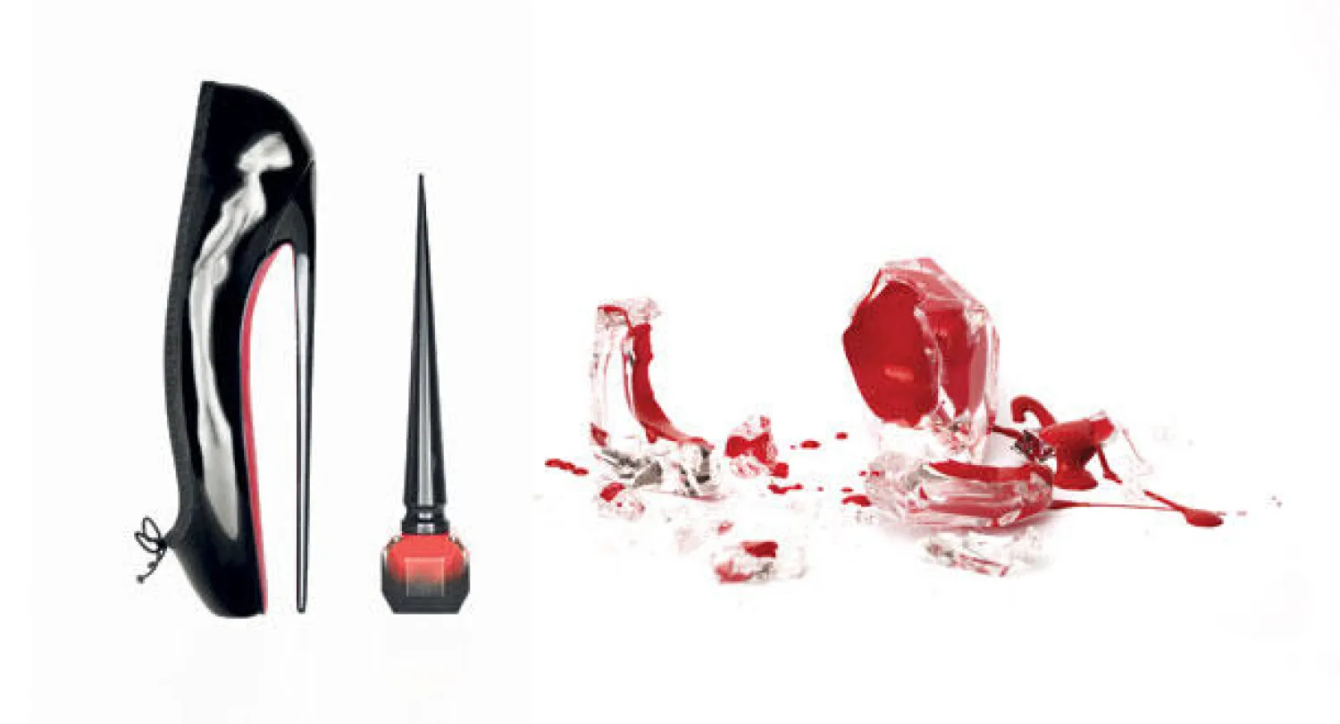 تستحضر قارورته شكل كعب حذاء يبلغ طوله 8 إنشات ووقفة باليرينا