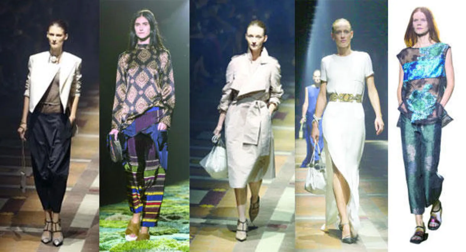 من عرض البلجيكي دريز فان نوتن  -  من عرض لانفان  -  من عرض لانفان  -  من عرض البلجيكي دريز فان نوتن  -  من عرض لانفان