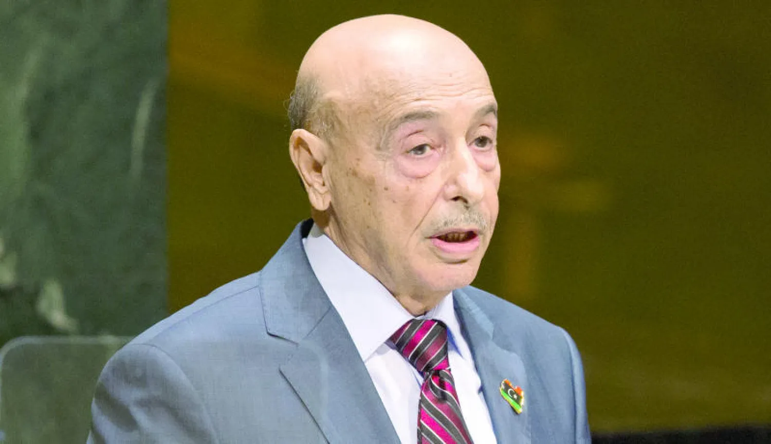 رئيس مجلس النواب الليبي أمام الجمعية العامة بنيويورك (أ ب)