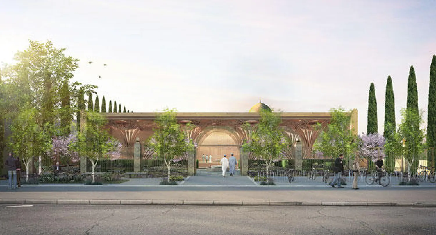 مجسم لمسجد في كمبردج البريطانية