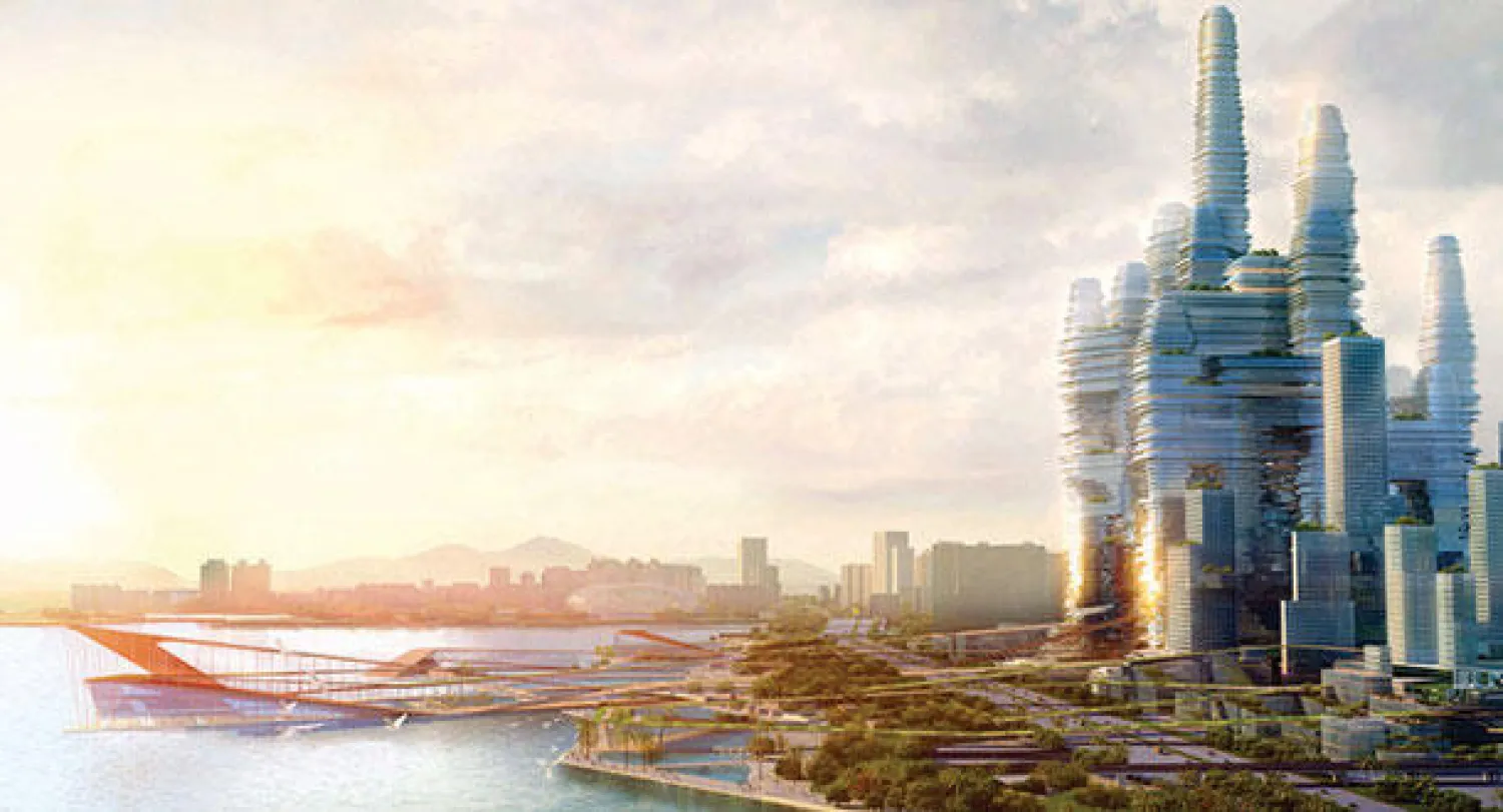 مدينة «سوبر» بأبراج خضراء في الصين