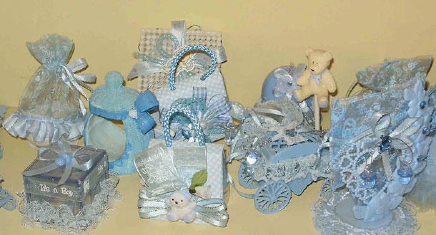 أشكال ونماذج ضيافة من تصميم سوريين خاصة بمناسبة المولود الذكر