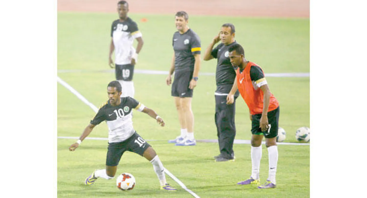 العابد في تدريب سابق للمنتخب السعودي تحت قيادة لوبيز