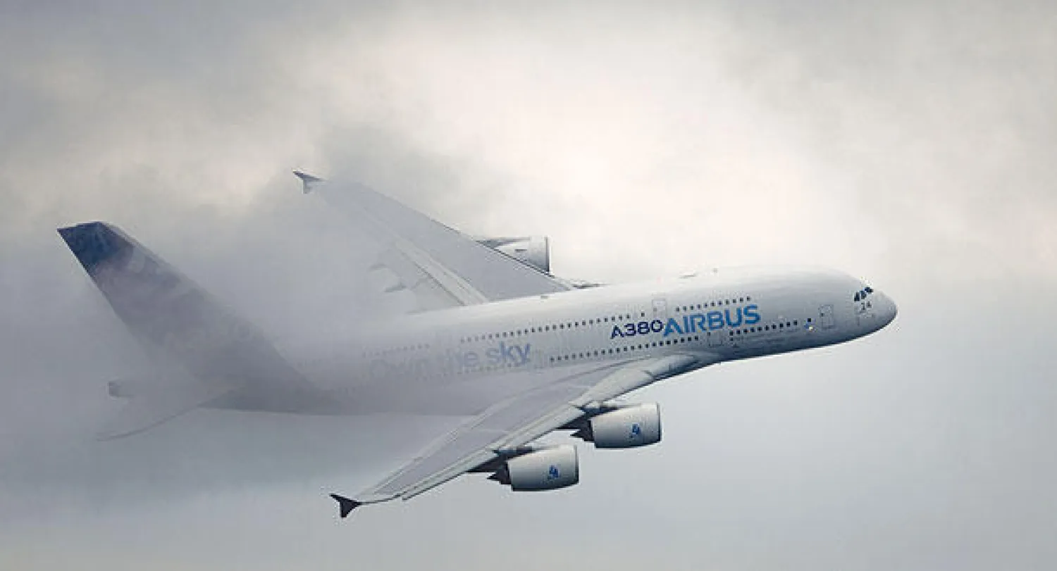 طائرة إيرباص طراز إيه 380 العملاقة (أ.ف.ب)