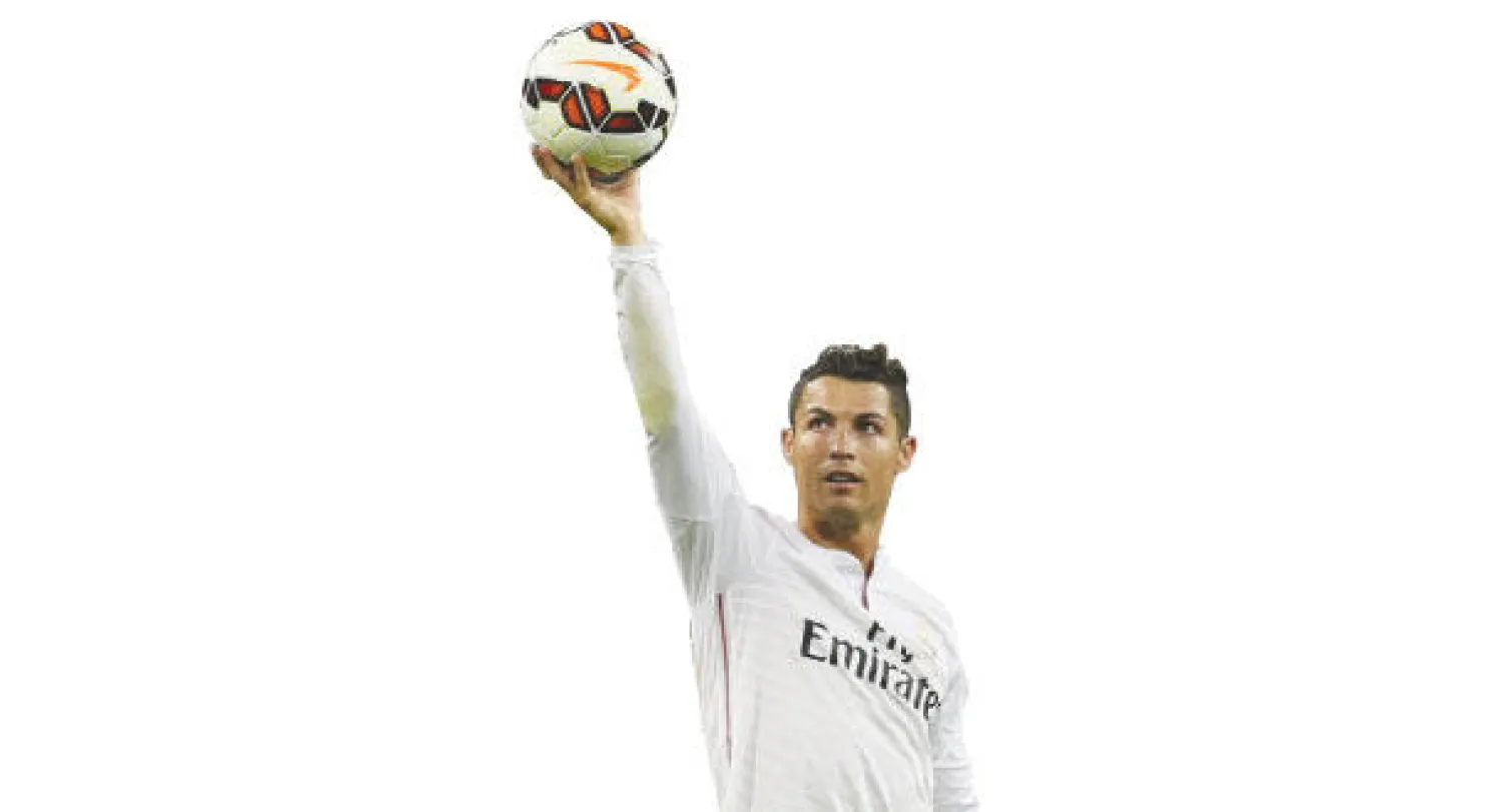 رونالدو يحتفل بثلاثيته في مرمى بلباو (إ.ب.أ)