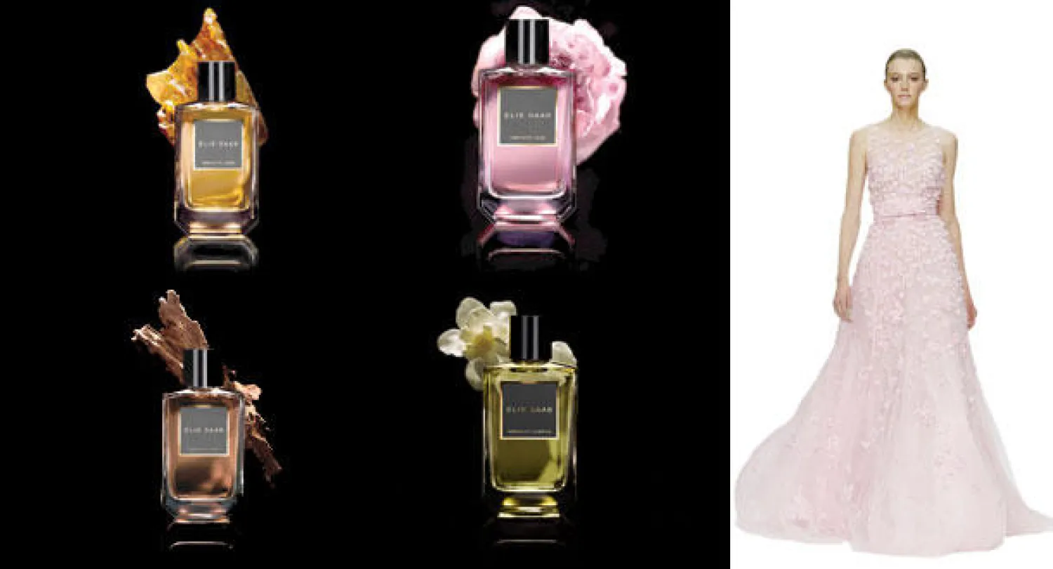 التطريزات والورود والاهتمام بأدق التفاصيل من جينات «إيلي صعب» كما نعرفها اليوم  -  لاكوليسكسيون ديزيسونس 1 روز  -  لاكوليسكسيون ديزيسونس 3 أمبر  -  لاكوليسكسيون ديزيسونس 2 غاردينيا  -  «لاكوليكسيون ديزيسونس نمبر 4 عود»