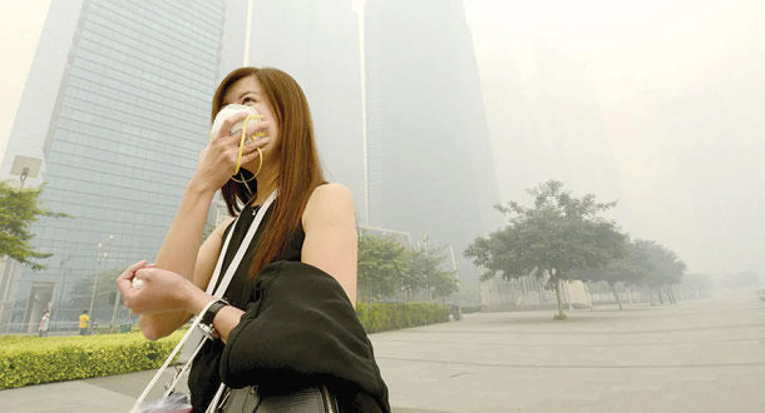 ضباب دخاني يغطي العاصمة الماليزية