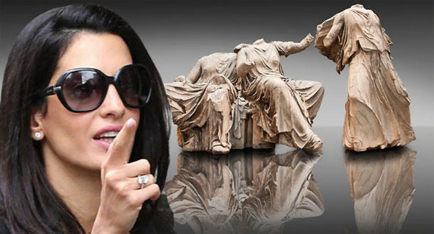 بعد عقد قرانها على كلوني.. علم الدين إلى الآثار اليونانية