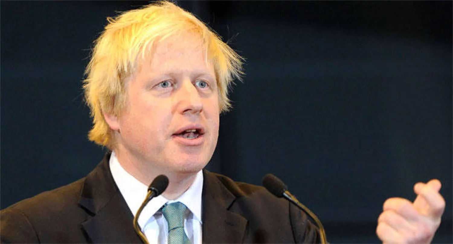 عمدة لندن بوريس جونسون