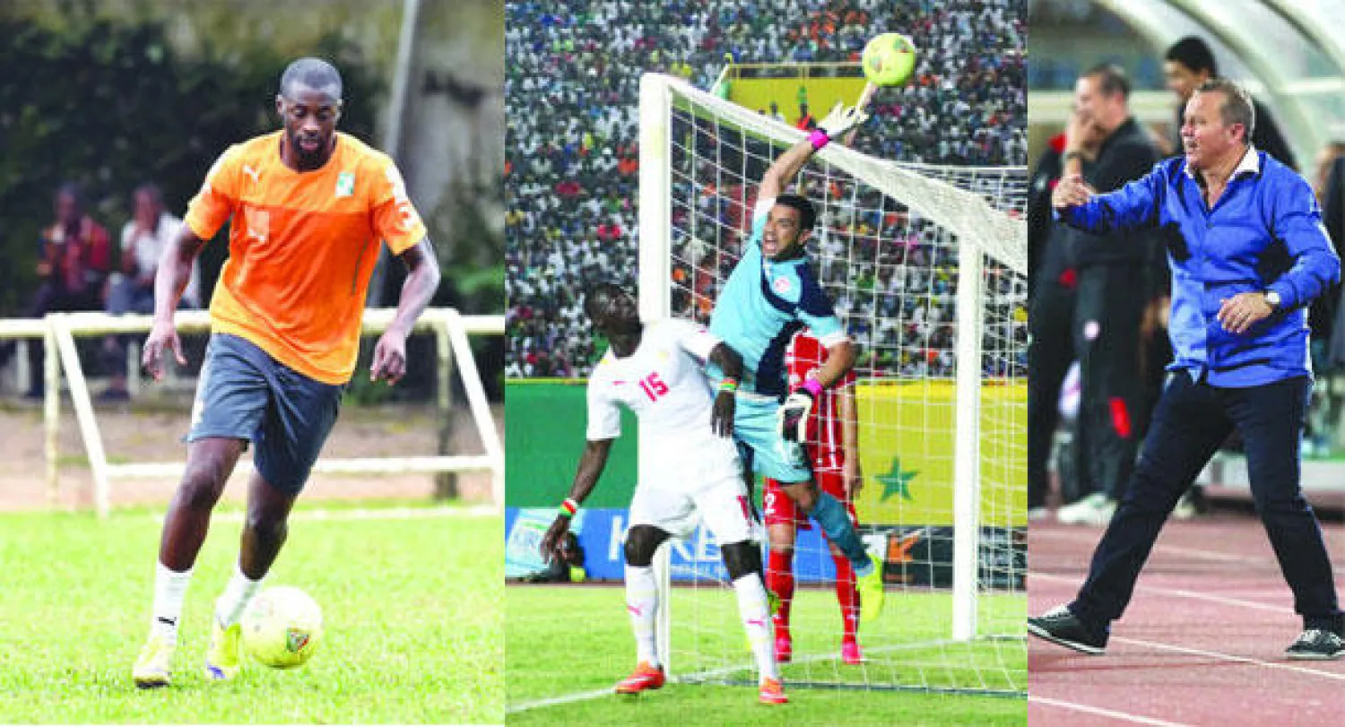 شوقي غريب مدرب مصر يتطلع لانتصار ثان على بتسوانا ليظل في المنافسة (إ.ب.أ)   -  مواجهة تتجدد اليوم بين تونس والسنغال (أ.ف.ب)  -  توريه يقود منتخب ساحل العاج أمام الكونغو الديمقراطية اليوم (أ.ف.ب)