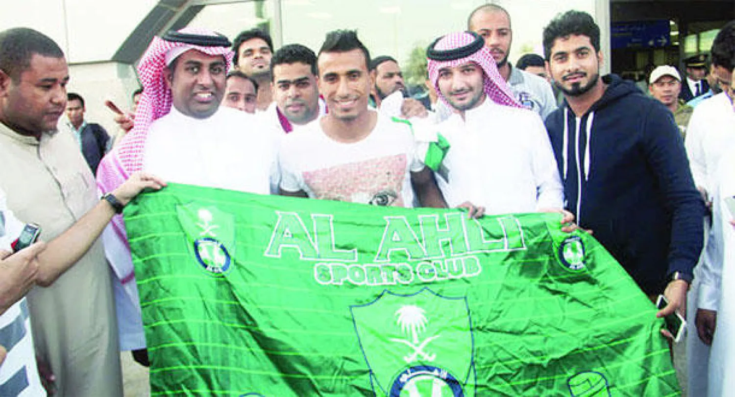 محمد عبد الشافي لدى وصوله مطار جدة أمس