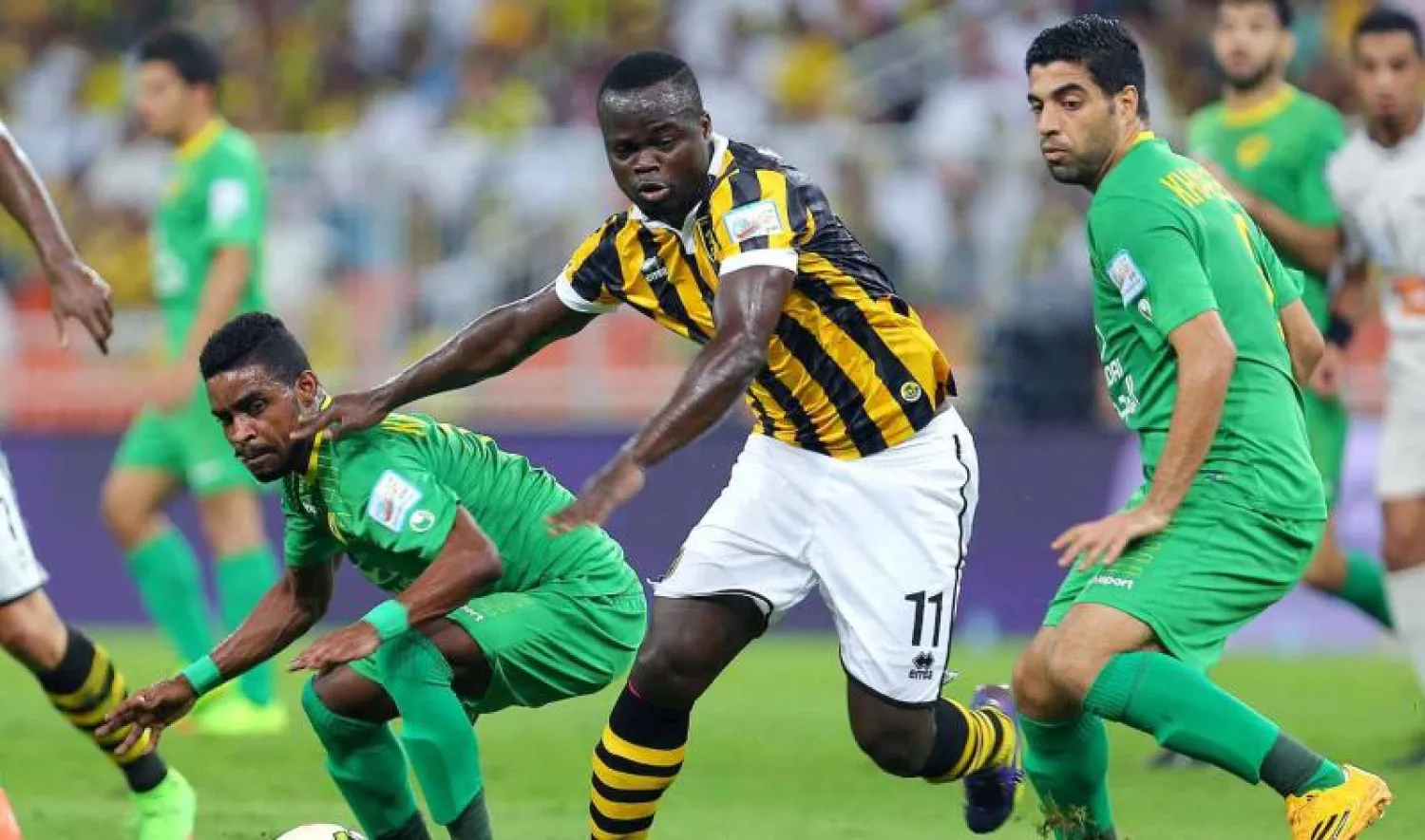 من مباراة الاتحاد والخليج في جدة (تصوير: عبد الله بازهير)