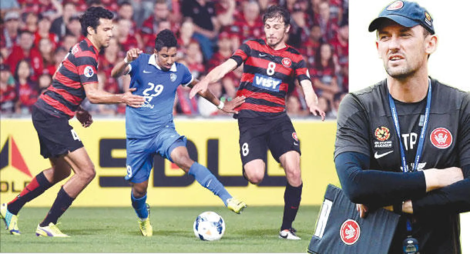 (في الاطار) مدرب الفريق توني بوبوفيتش، ويسترن سيدني الأسترالي تنتظره مهمة مثيرة في الرياض، مدرب الفريق توني بوبوفيتش.